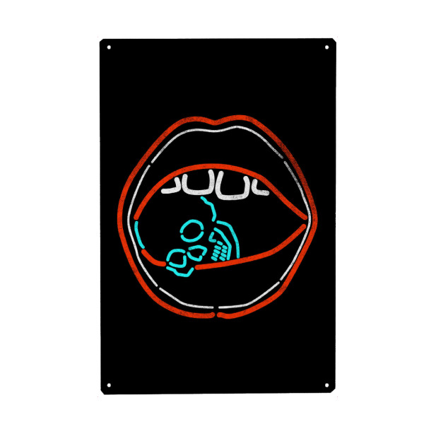 Metall Poster "Love Crush" artboxONE - Abstrakt,Liebe