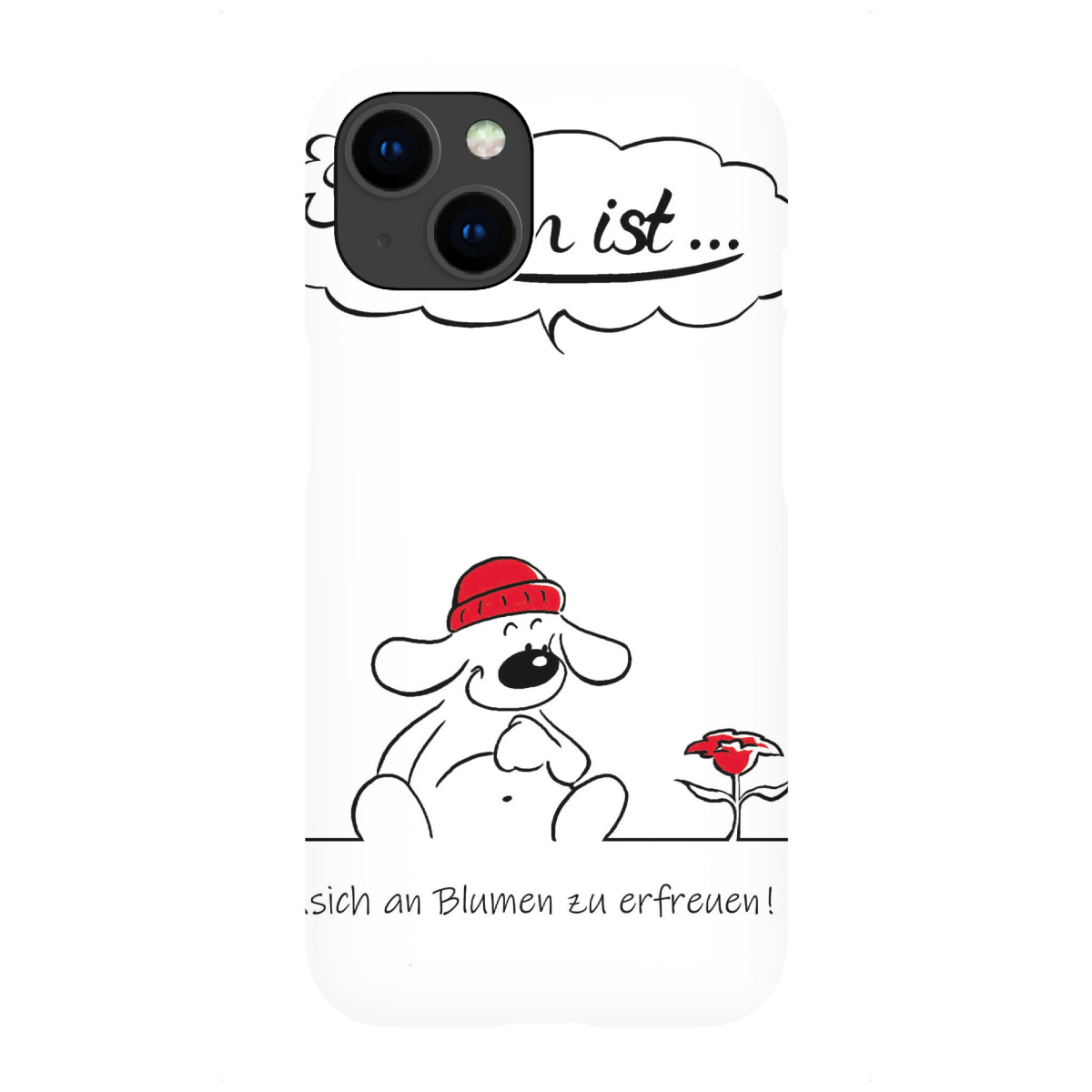 "Leben ist... sich zu erfreuen"für iPhone - Premium-Case Handyhülle artboxONE