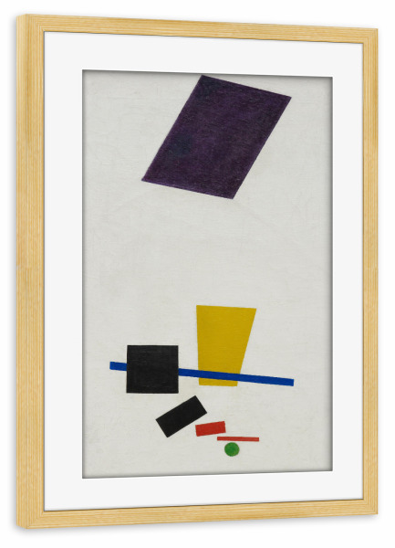 Poster mit Rahmen kiefer "Malerischer Realismus" artboxONE - Abstrakt,Geometrie