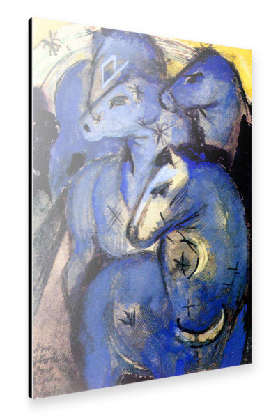 Alu-Dibond "Der Turm der blauen Pferde" 30x20 cm artboxONE
