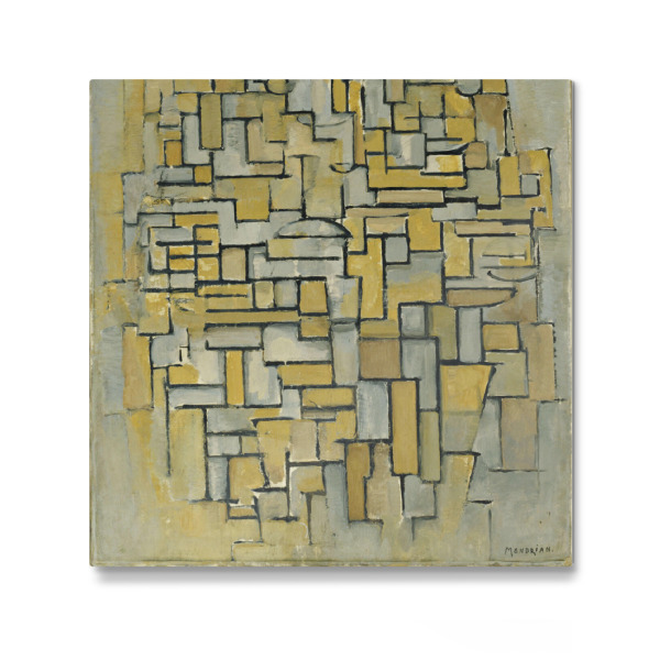 Galerie-Print "Komposition in Braun und Grau" 30x30 cm artboxONE