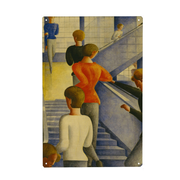 Holzbild "Bauhaustreppe" artboxONE - Menschen,Architektur