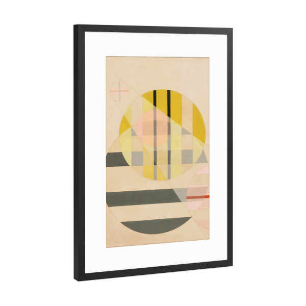Poster mit Rahmen Schwarz (Metallic) "Z II. von László Moholy-Nagy" artboxONE - Abstrakt,Geometrie