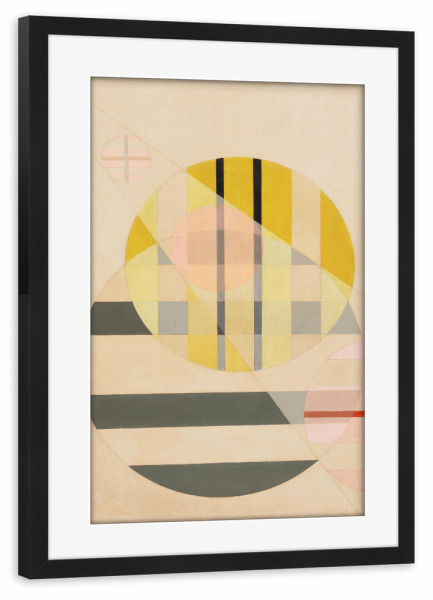 Poster mit Rahmen schwarz "Z II. von László Moholy-Nagy" artboxONE - Abstrakt,Geometrie