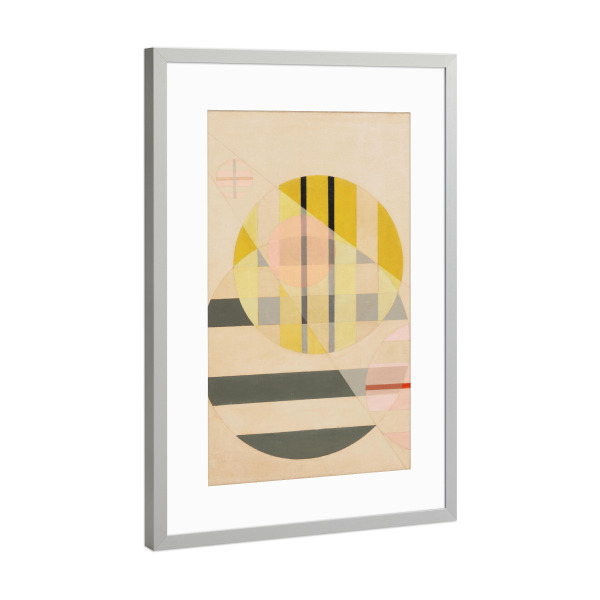 Poster mit Rahmen Silber "Z II. von László Moholy-Nagy" artboxONE - Abstrakt,Geometrie