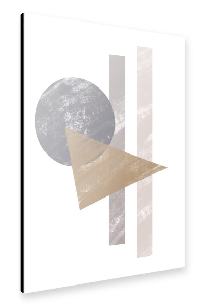 Alu-Dibond "TriangleCircleRectangles" 30x20 cm artboxONE