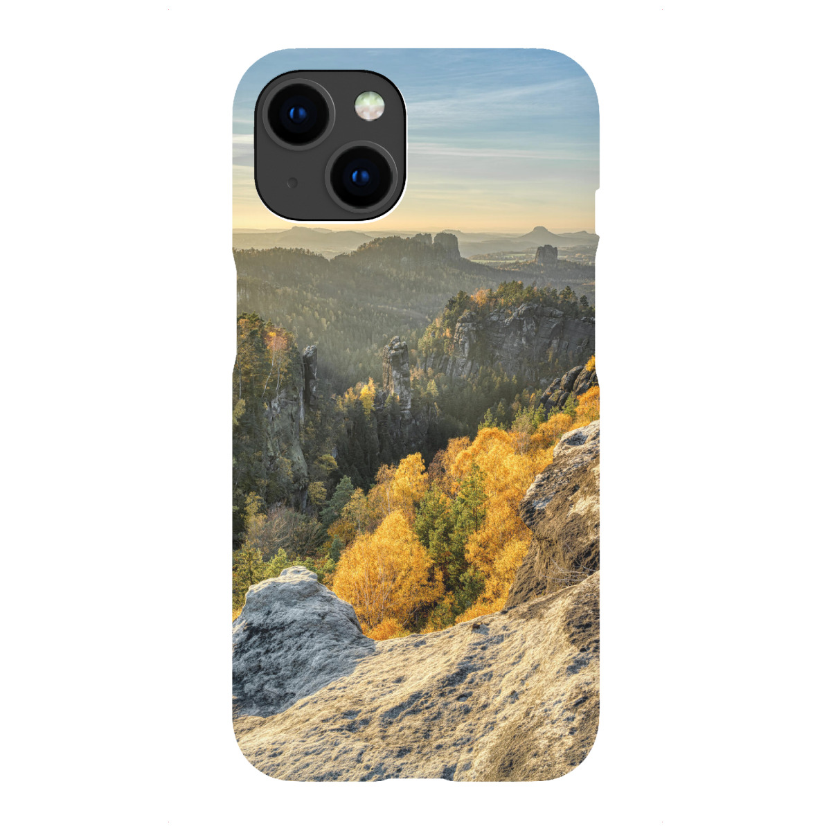 iPhone "Carolafelsen Sächsische Schweiz" Premium-Case Handyhülle artboxONE