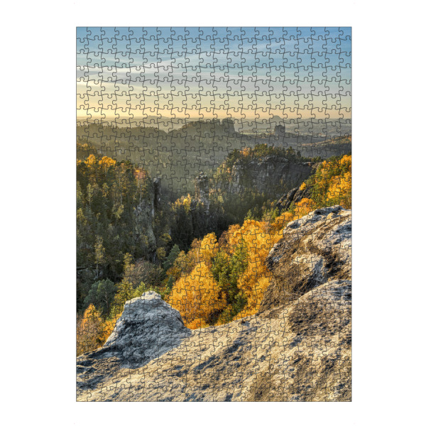 Puzzle Ravensburger "Carolafelsen Sächsische Schweiz" artboxONE - Natur,Reise
