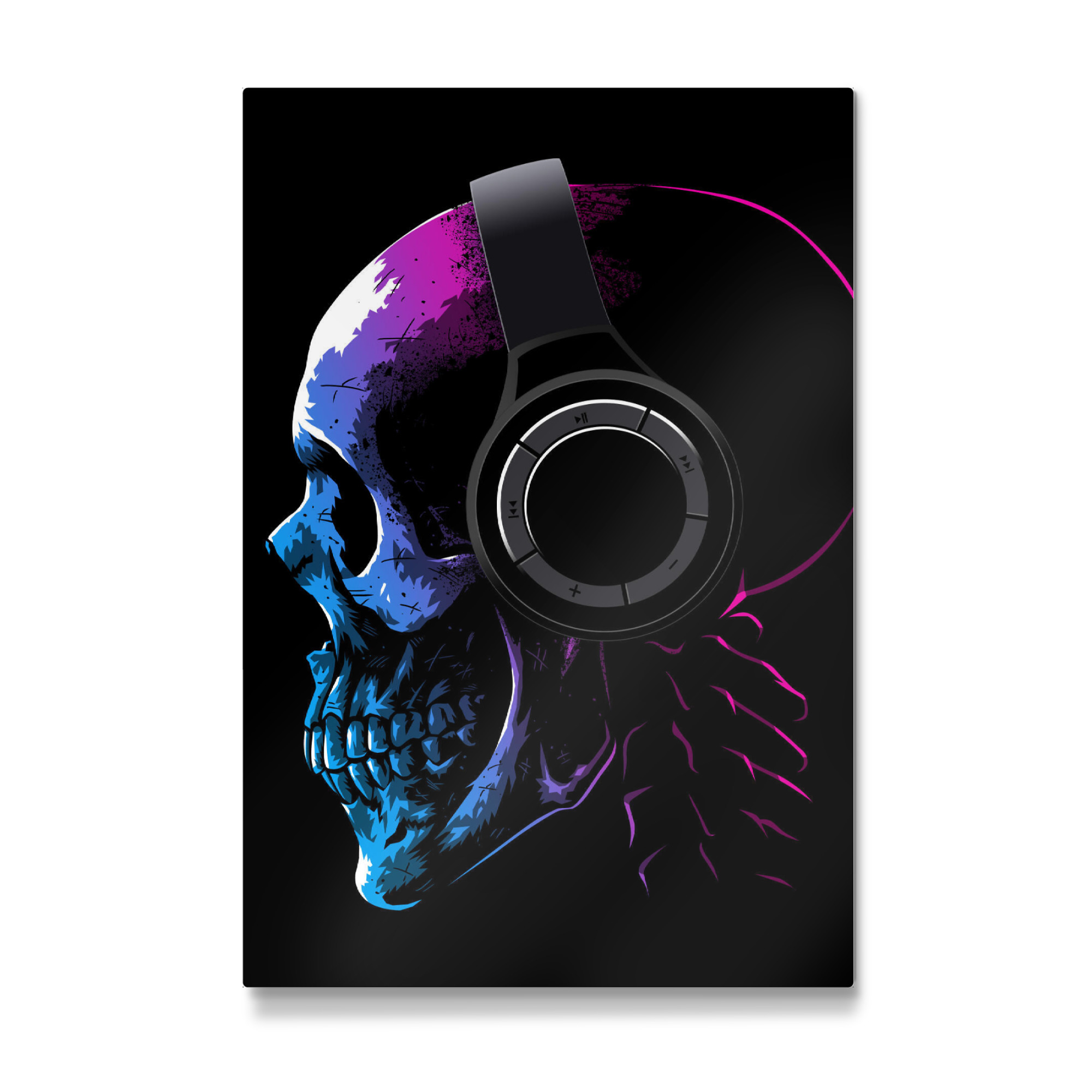 Galerie-Print "Skull profile music" 75x50 cm artboxONE