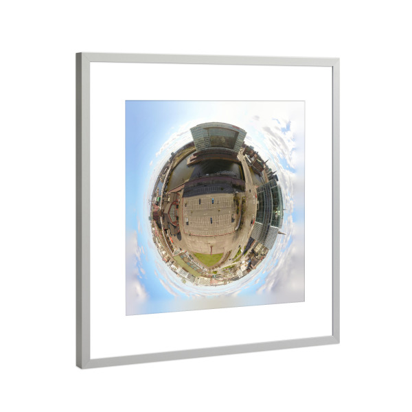 Poster mit Rahmen Silber "Deichtorhallen Hamburg" artboxONE - Städte,Städte / Hamburg,Reise,Reise / Länder