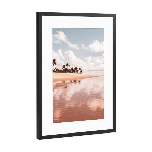 Poster mit Rahmen Schwarz (Metallic) "Nice and Warm" artboxONE - Natur,Reise,Reise / Länder