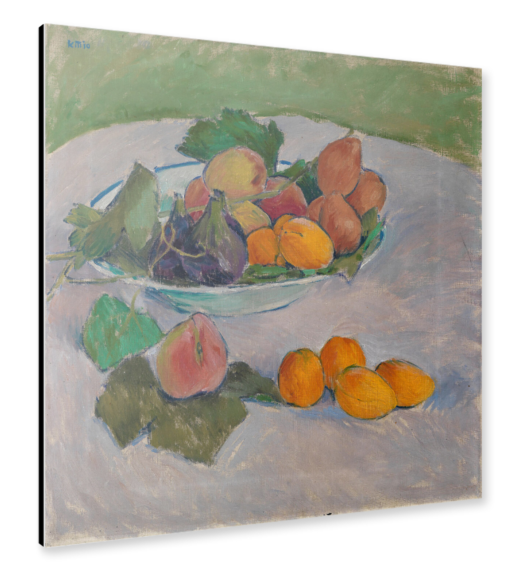 Alu-Dibond "Stilleben mit Früchten" 30x30 cm artboxONE