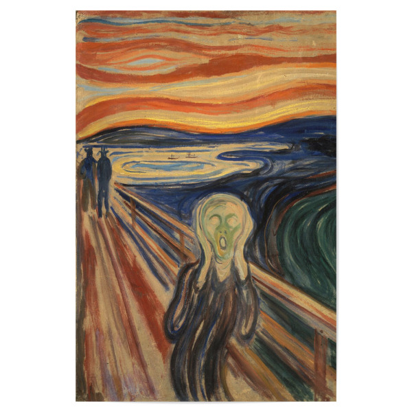 Poster 30x20 cm "Der Schrei von Edvard Munch" artboxONE - Natur,Abstrakt,Menschen,Halloween