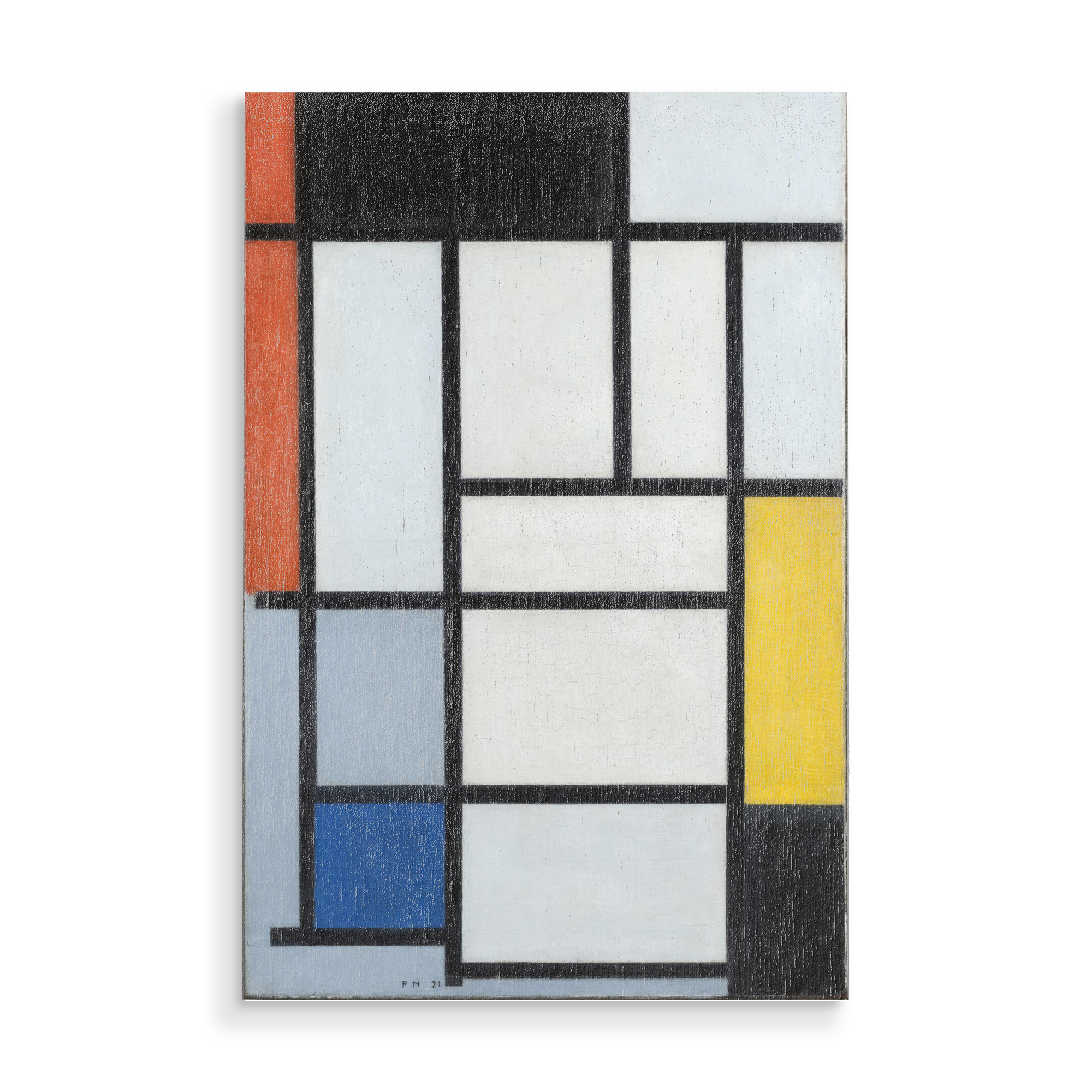 Holzbild "Komposition von Piet Mondrian" artboxONE - Abstrakt,Geometrie