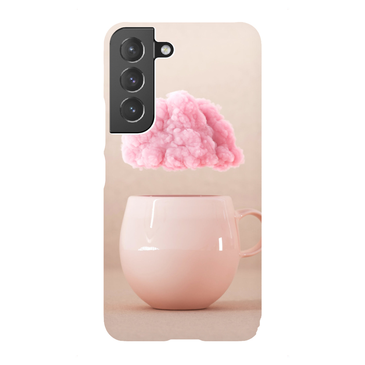"Cup with pink cloud 3D rendering"für Samsung Galaxy - Premium-Case Handyhülle artboxONE