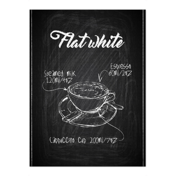 Puzzle Ravensburger "Flat white coffee Zeichnung" artboxONE - Essen & Trinken,Schwarzweiß