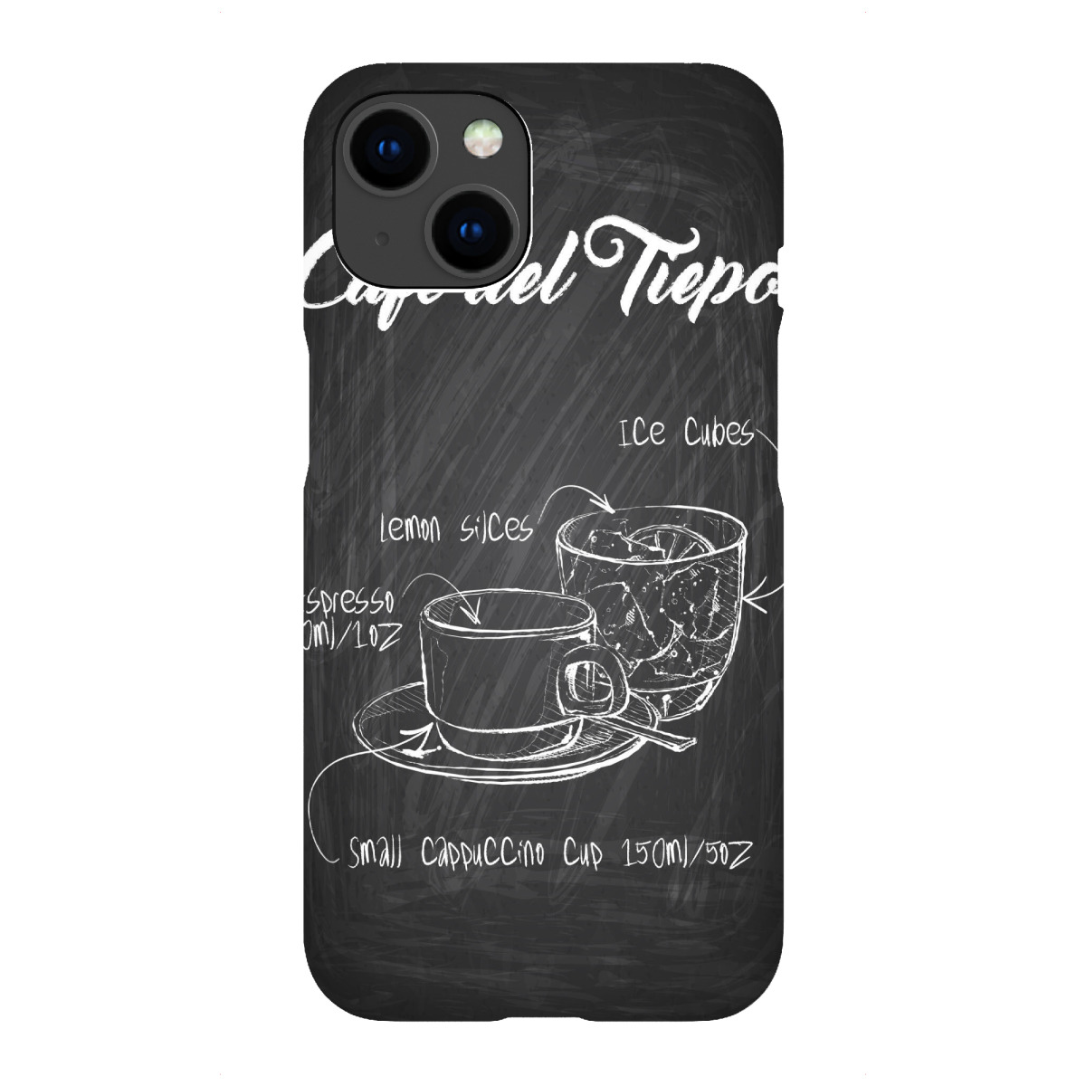 "Cafe' del Tiepo Zeichnung"für iPhone - Premium-Case Handyhülle artboxONE