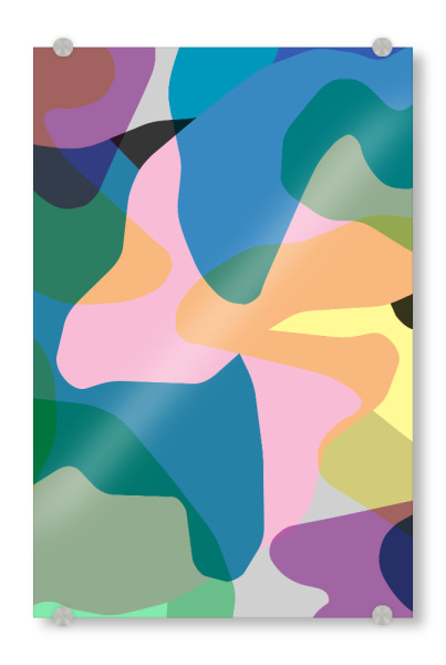 Acrylglasbild "Abstract Camouflage Colors" artboxONE - Abstrakt,Geometrie,Fashion