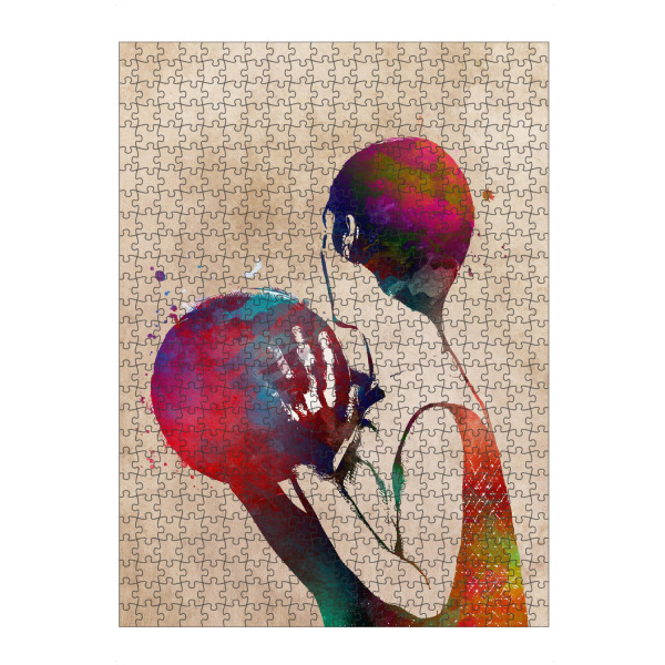 artboxONE Puzzle "Basketball art sport player" artboxONE - Sport,Sport / Motivation - Basketball,Basket,Ball,Basketball player,Player,Game,Sport