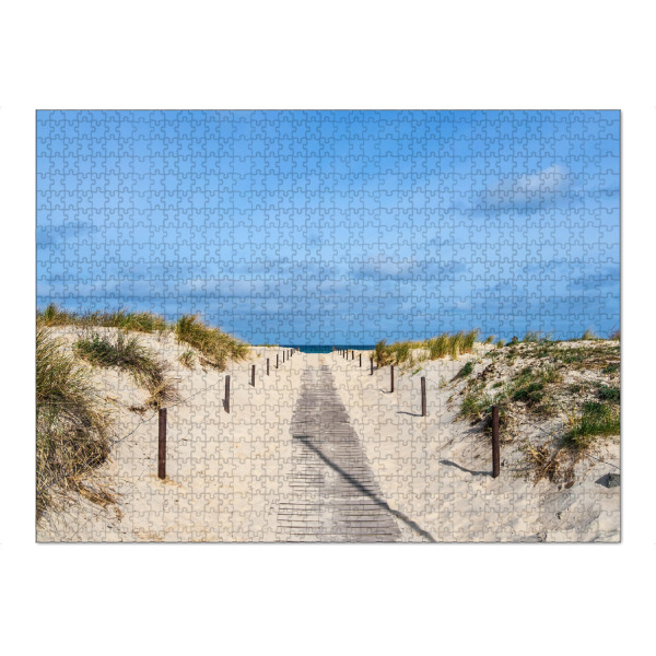 Puzzle Ravensburger "Strandaufgang an der Ostsee" artboxONE - Natur,Reise,Reise / Strand und Meer