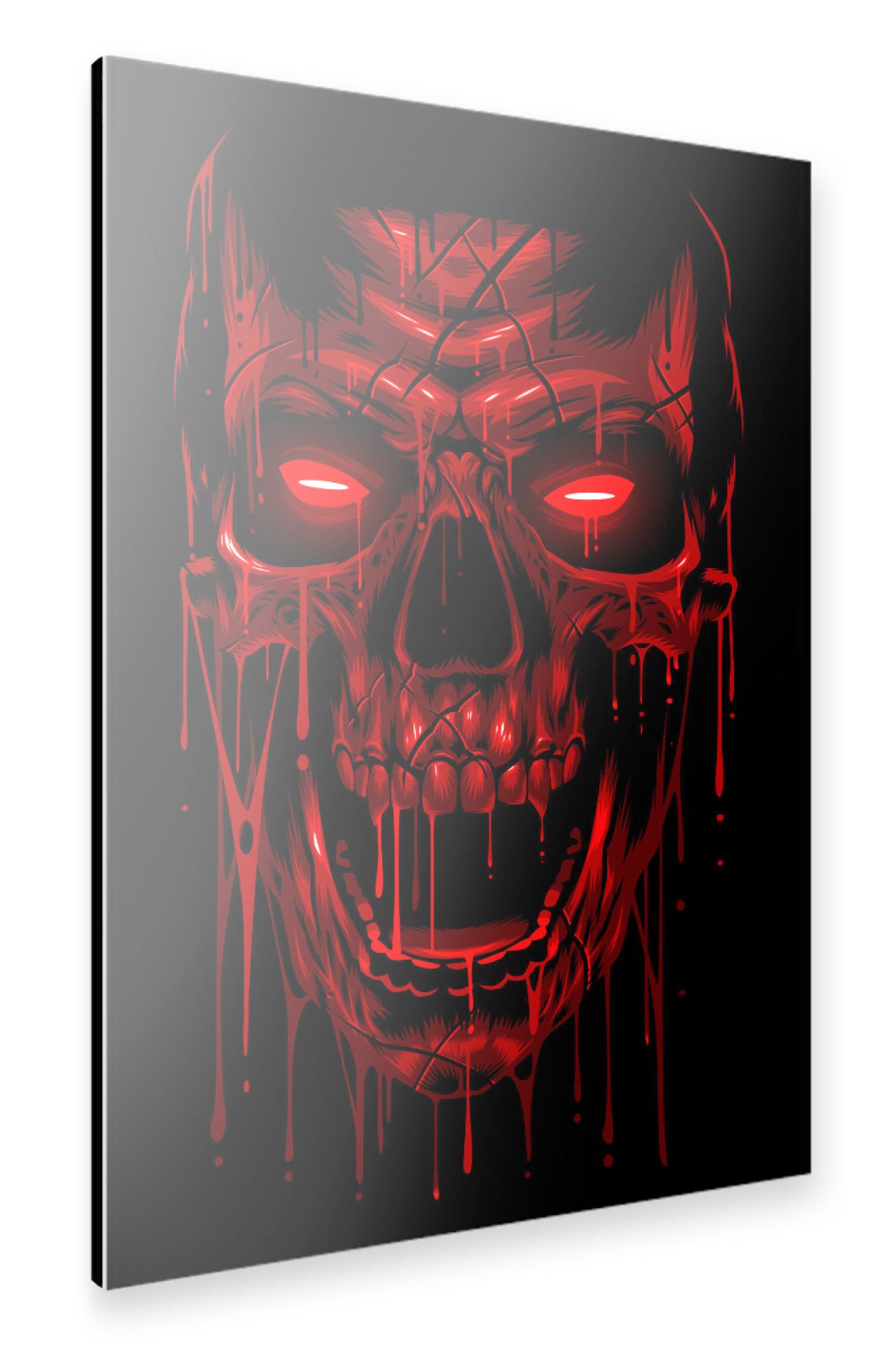 Alu-Dibond "Blood Skull" 75x50 cm artboxONE