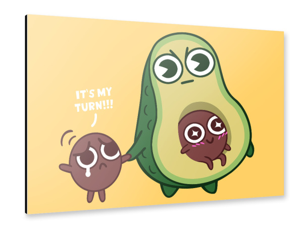 Alu-Dibond "It's my turn" 30x20 cm artboxONE