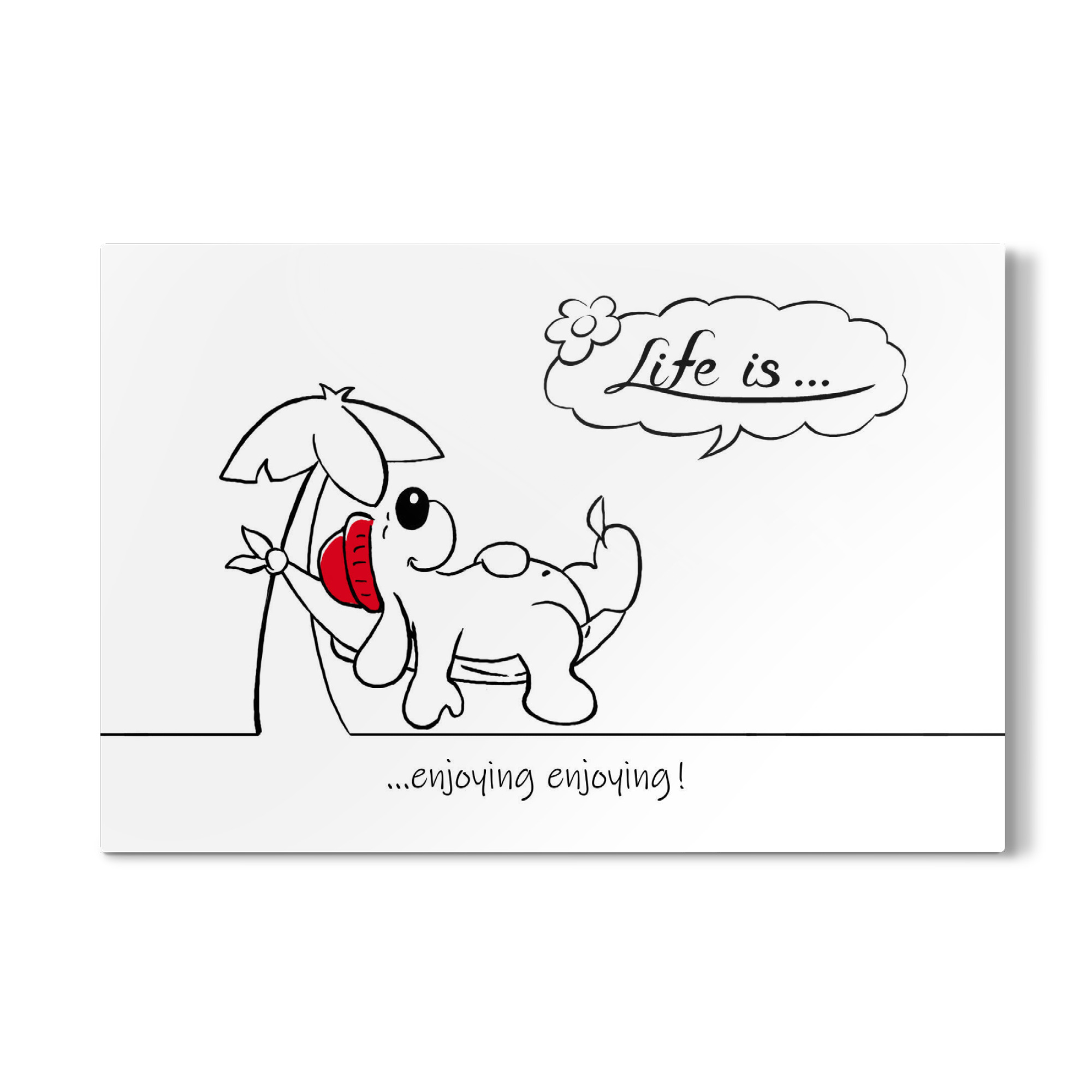 Galerie-Print "Life is... enjoying enjoying!" 75x50 cm artboxONE