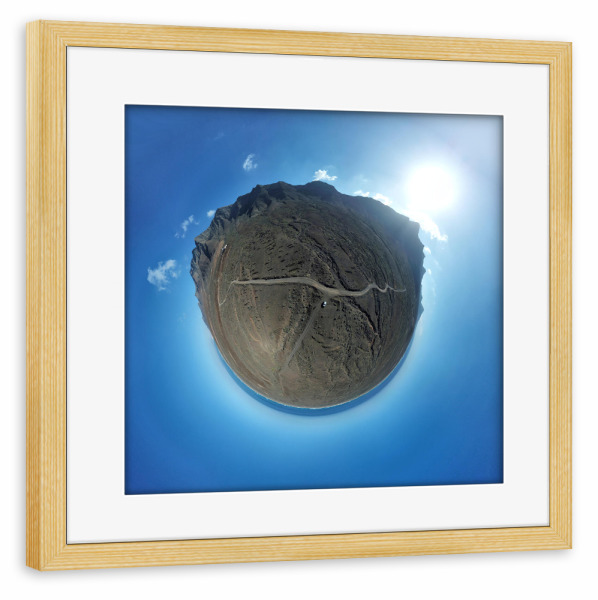 Poster mit Rahmen kiefer "Fuerteventura -Cofete,Villa Winter" artboxONE - Natur,Reise,Reise / Strand und Meer,Reise / Länder