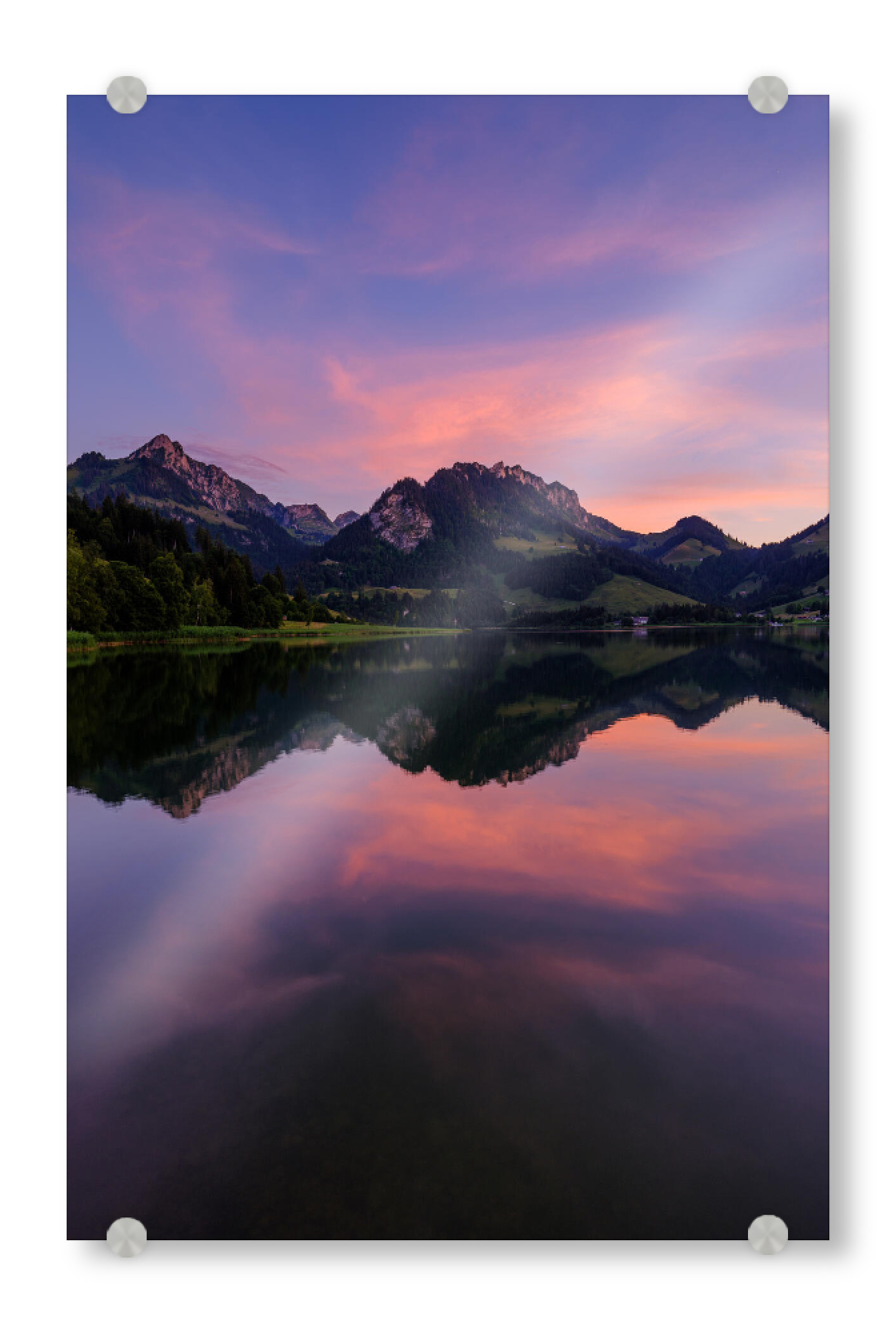 Acrylglasbild "Panoramic view at Schwarzsee" artboxONE - Natur