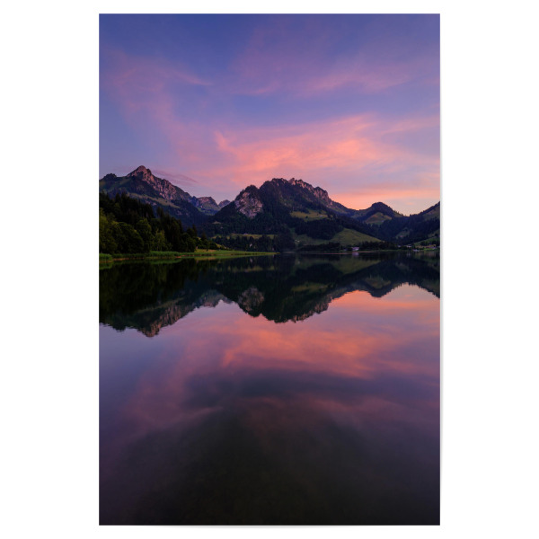 Poster 30x20 cm "Panoramic view at Schwarzsee" artboxONE - Natur
