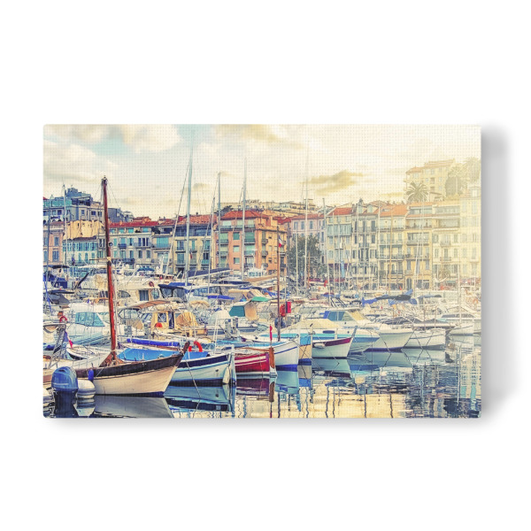 Leinwandbild "Cannes city in the evening" artboxONE - Städte,Reise,Architektur,Reise / Länder,Städte / Weitere