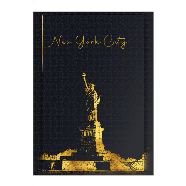 Puzzle Ravensburger "New York in Gold Liberty" artboxONE - Städte,Städte / New York