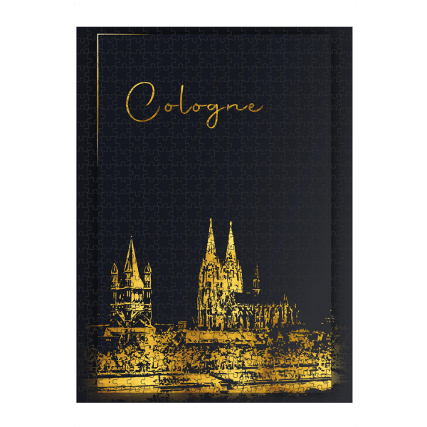 Puzzle Ravensburger "Köln in Gold Skyline" artboxONE - Städte,Städte / Köln