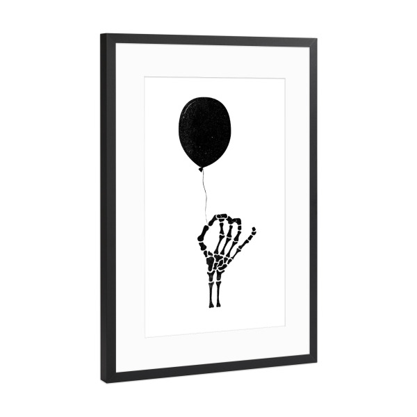 Poster mit Rahmen Schwarz (Metallic) "Don't Let Go" artboxONE - Abstrakt,Menschen,Liebe