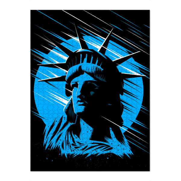 Puzzle Ravensburger "Rising Statue of liberty" artboxONE - Städte / New York,Architektur