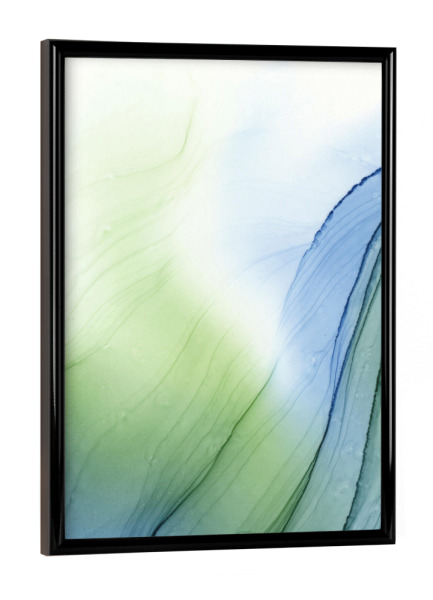 Poster mit schwarzem Rahmen "Water Waves" artboxONE - Abstrakt