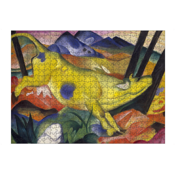 artboxONE Puzzle "Die gelbe Kuh - Franz Marc" artboxONE - Natur,Tiere,Abstrakt
