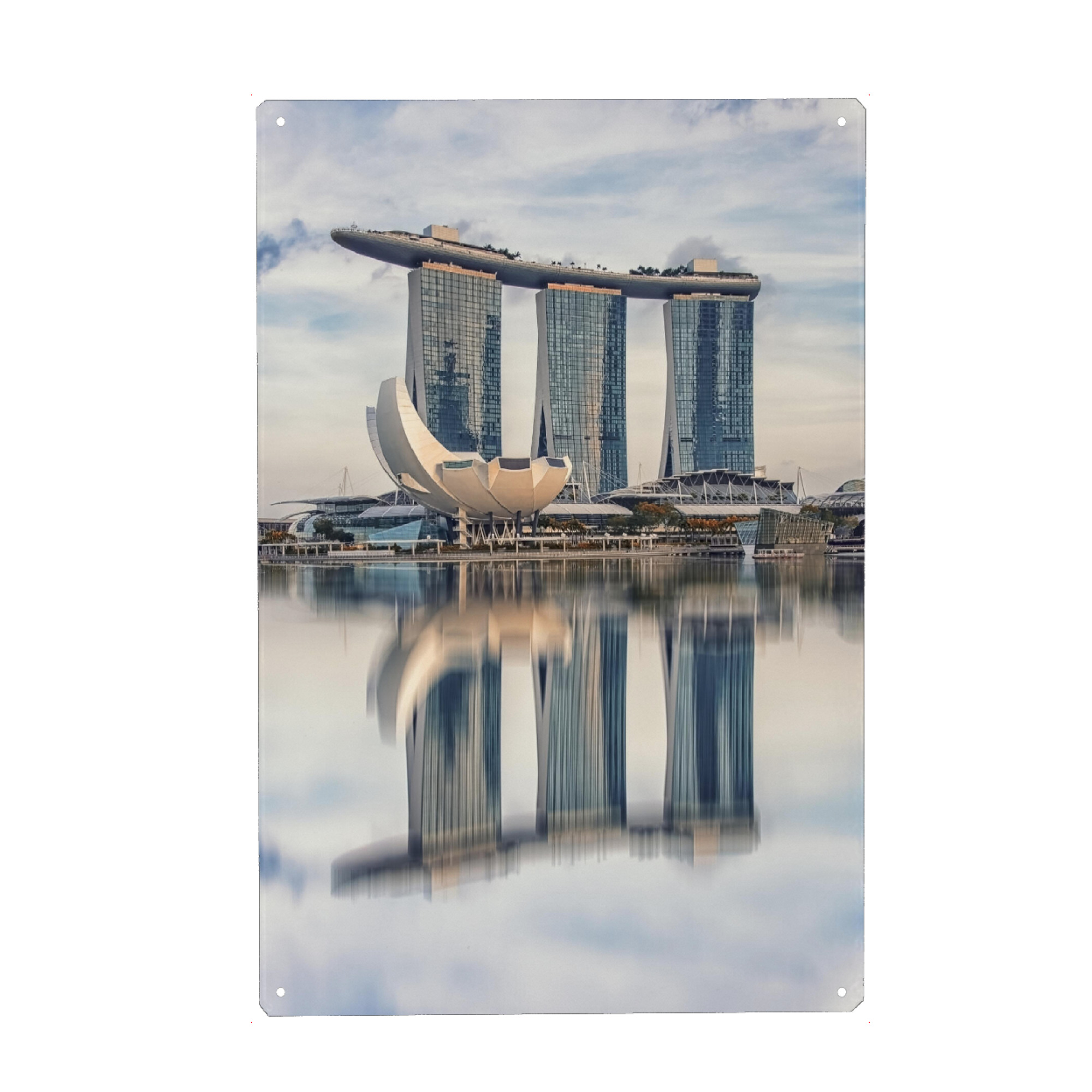 Metall Poster "Singapore landmark" artboxONE - Städte,Reise,Architektur,Reise / Asien,Städte / Singapur