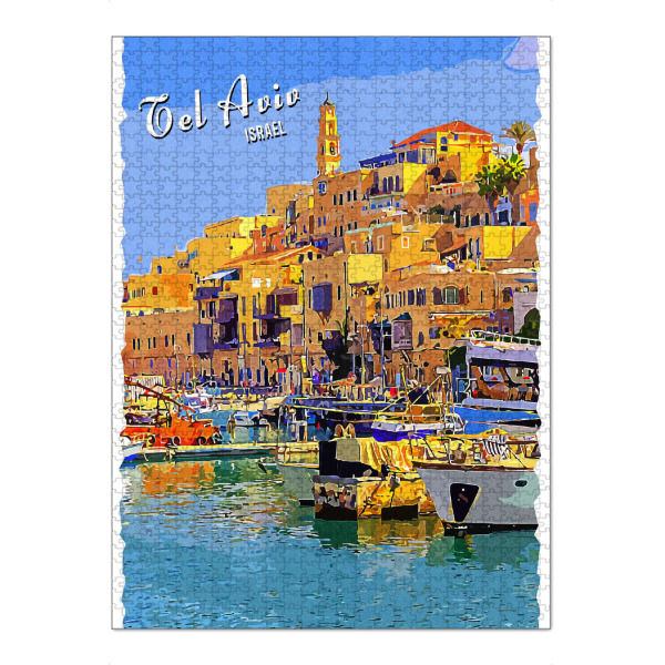 Puzzle Ravensburger "Tel Aviv Vintage" artboxONE - Städte,Architektur
