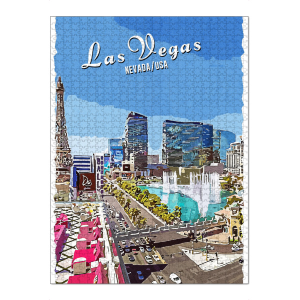 Puzzle Ravensburger "Las Vegas Vintage" artboxONE - Städte,Architektur,Städte / Las Vegas