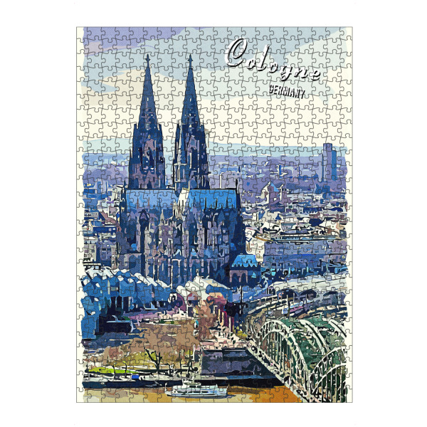 artboxONE Puzzle "Köln Vintage Panorama" artboxONE - Städte,Städte / Köln,Architektur
