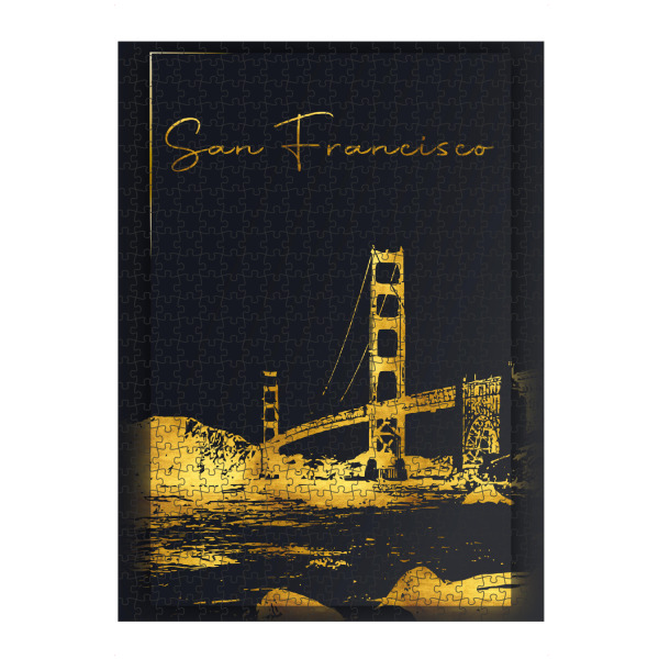 Puzzle Ravensburger "San Francisco in Gold" artboxONE - Städte,Architektur,Städte / San Francisco