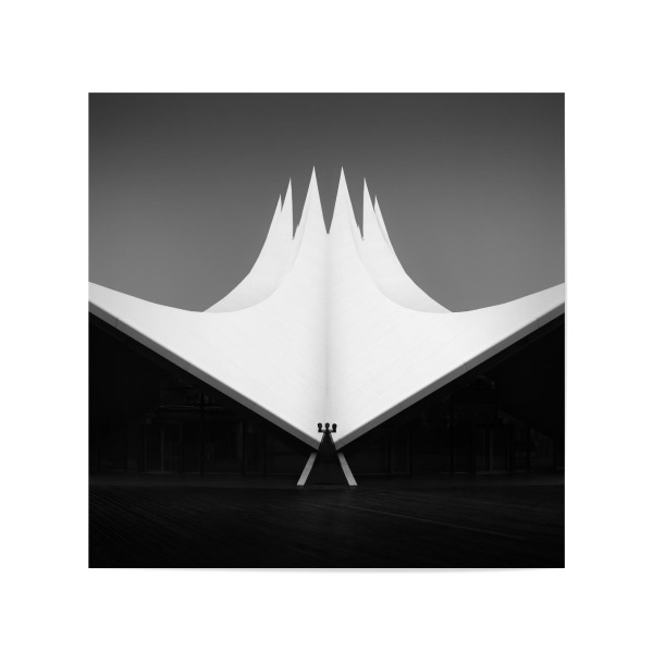 Poster 20x20 cm "A Black Symphony II | Berlin" artboxONE - Städte / Berlin,Reise,Abstrakt,Schwarzweiß,Architektur