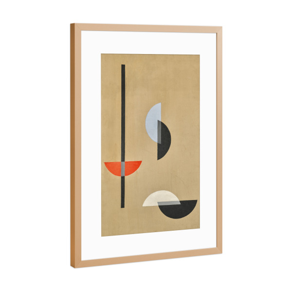 Poster mit Rahmen Kupfer "Segmente von Maholy-Nagy" artboxONE - Abstrakt,Geometrie