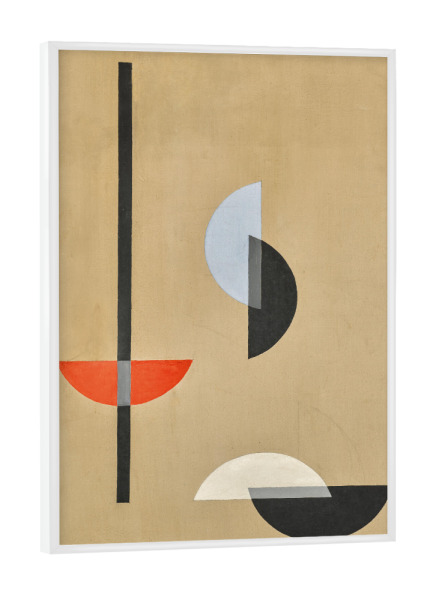 Poster mit weißem Rahmen "Segmente von Maholy-Nagy" artboxONE - Abstrakt,Geometrie