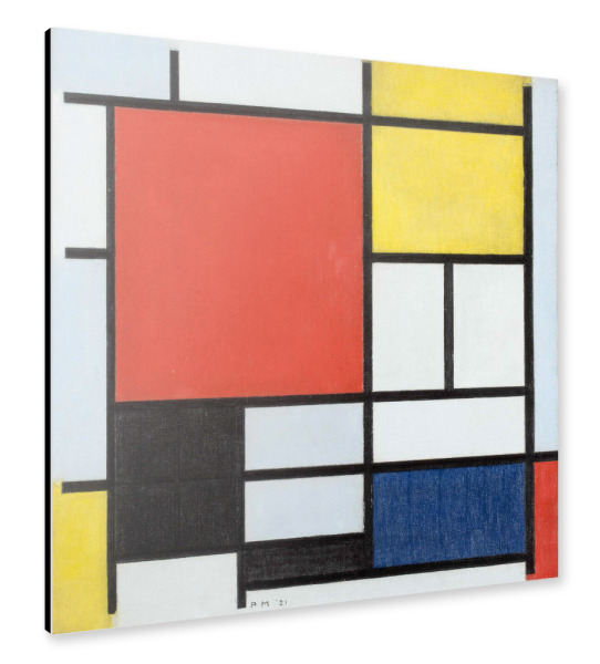 Alu-Dibond "Komposition mit großer Fläche" 30x30 cm artboxONE