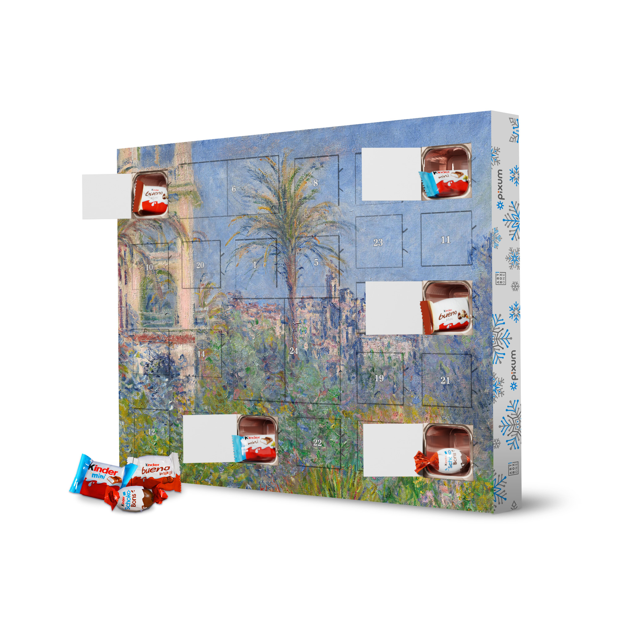 Adventskalender XXL mit Produkten von Kinder Villen in Bordighera - Monet artboxONE Adventskalender Natur