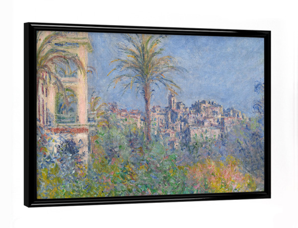 Poster mit schwarzem Rahmen "Villen in Bordighera - Monet" artboxONE - Natur