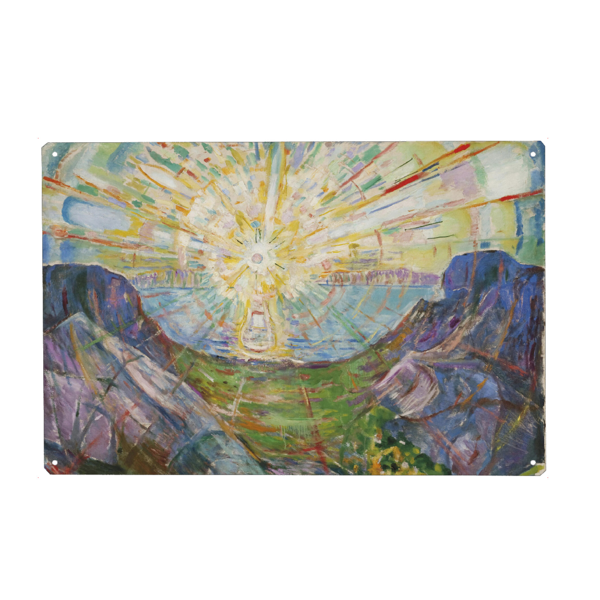 Holzbild "Die Sonne von Edvard Munch" artboxONE - Natur,Reise