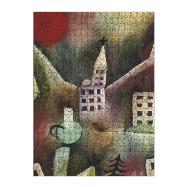Puzzle Ravensburger "Zerstörtes Dorf von Paul Klee" artboxONE - Abstrakt,Architektur,Geometrie